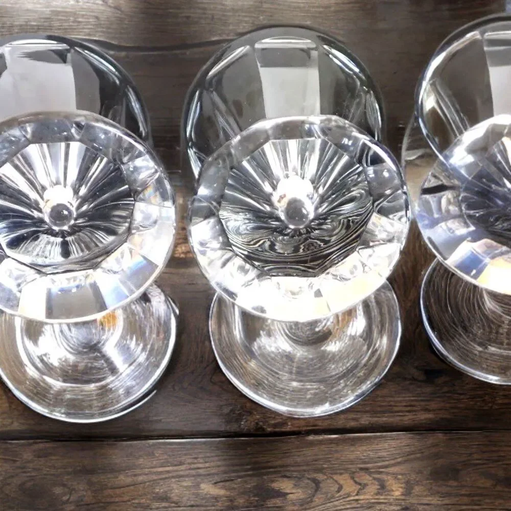 Val St Lambert Hafnia Cordial Liqueur Cocktail Glasses Set of 5 Mint 3.5